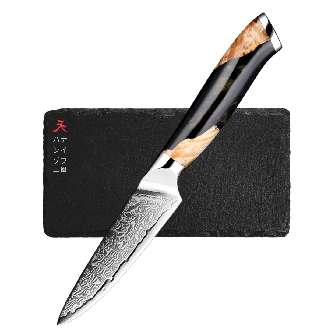 Akio Hanzo Shadow Edition Premium Kitchen Paring Knife - Hatori Hanzo