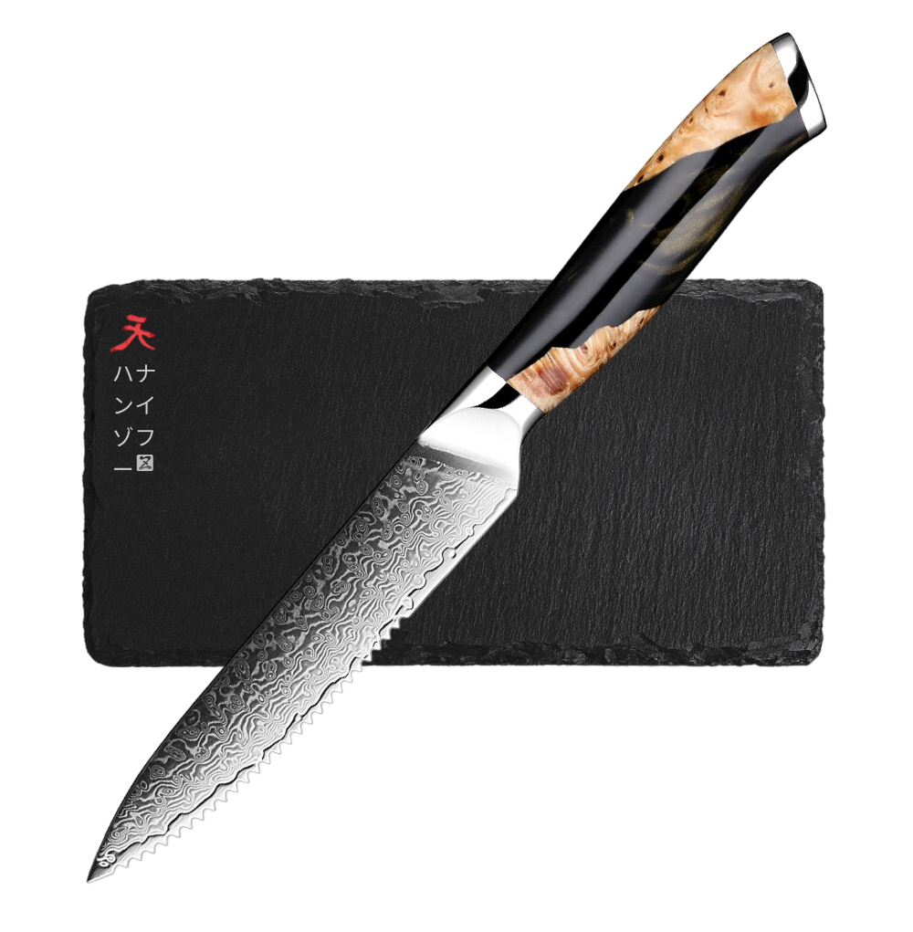 Akio Hanzo Shadow Edition Premium Kitchen Steak Knife - Hatori Hanzo